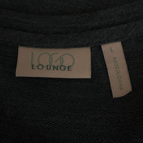 LOGO Lounge Lori Goldstein French Terry Tunic Top Green Women's Size Large - Picture 3 of 7